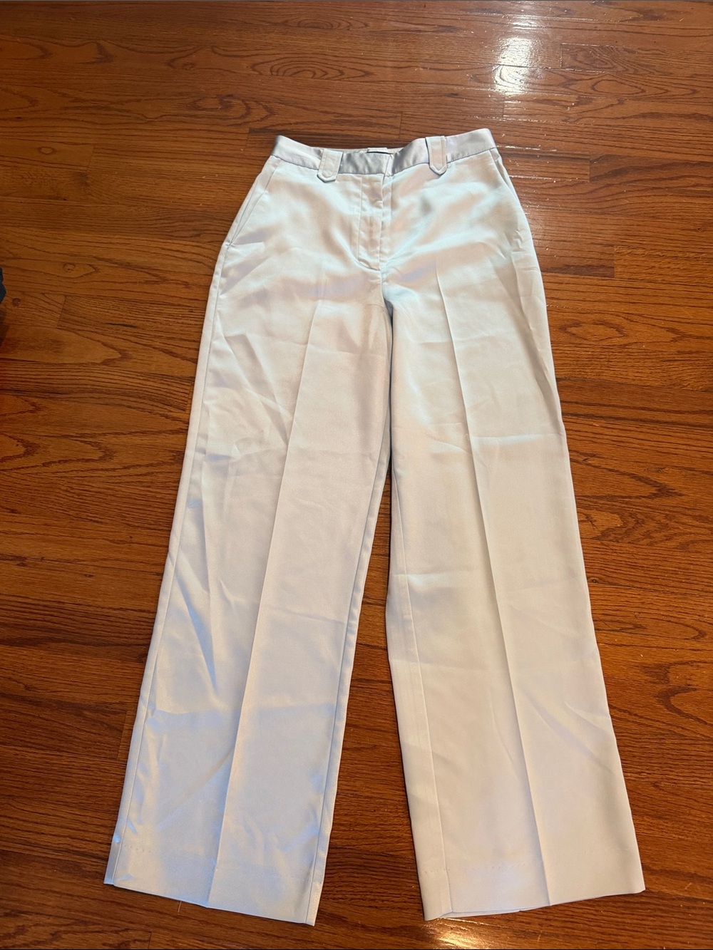Zara White Wide-Leg Trousers